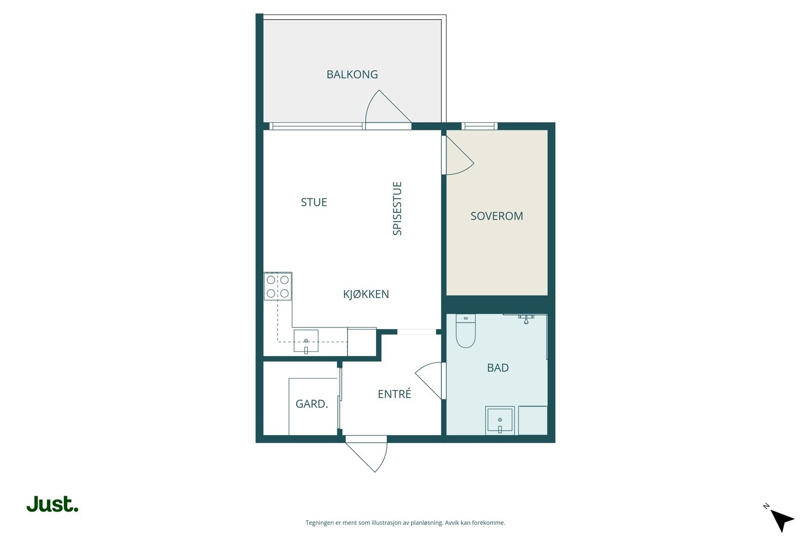 Planskisse Galleribilde