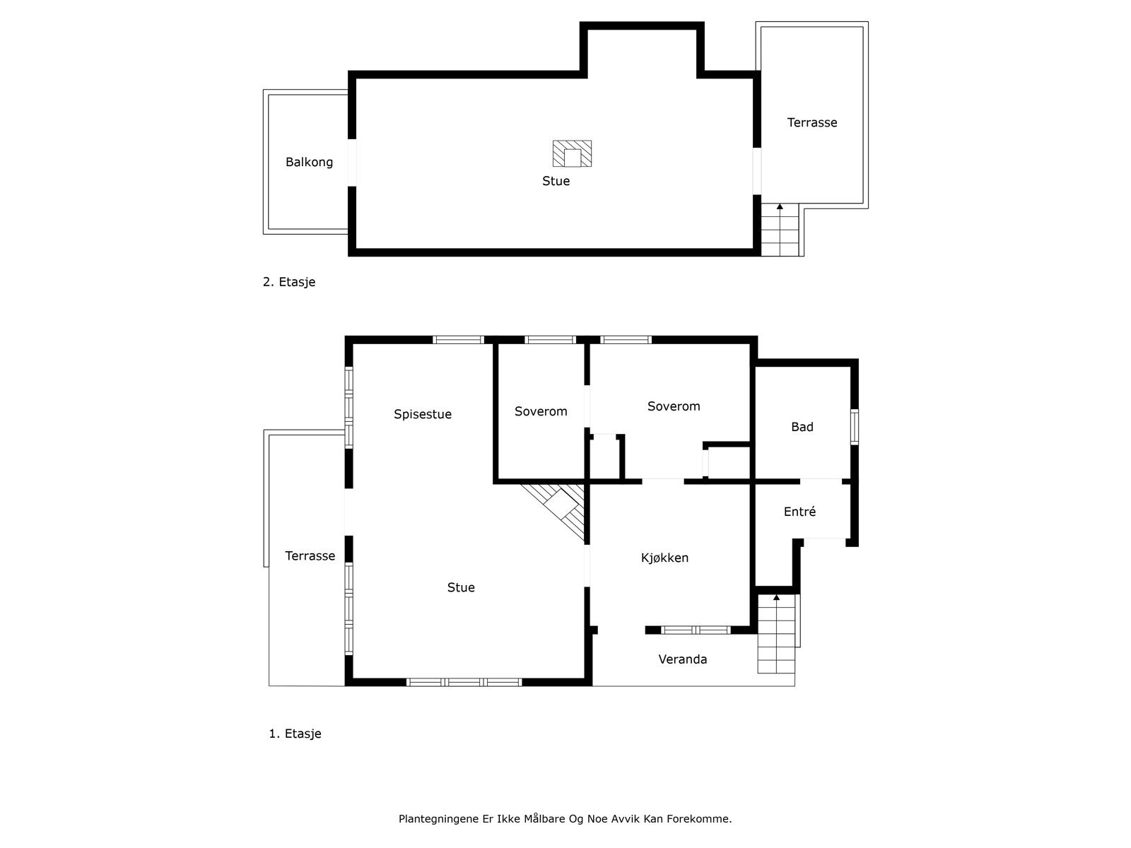 Plantegning alle etg Tuddalsvegen Galleribilde