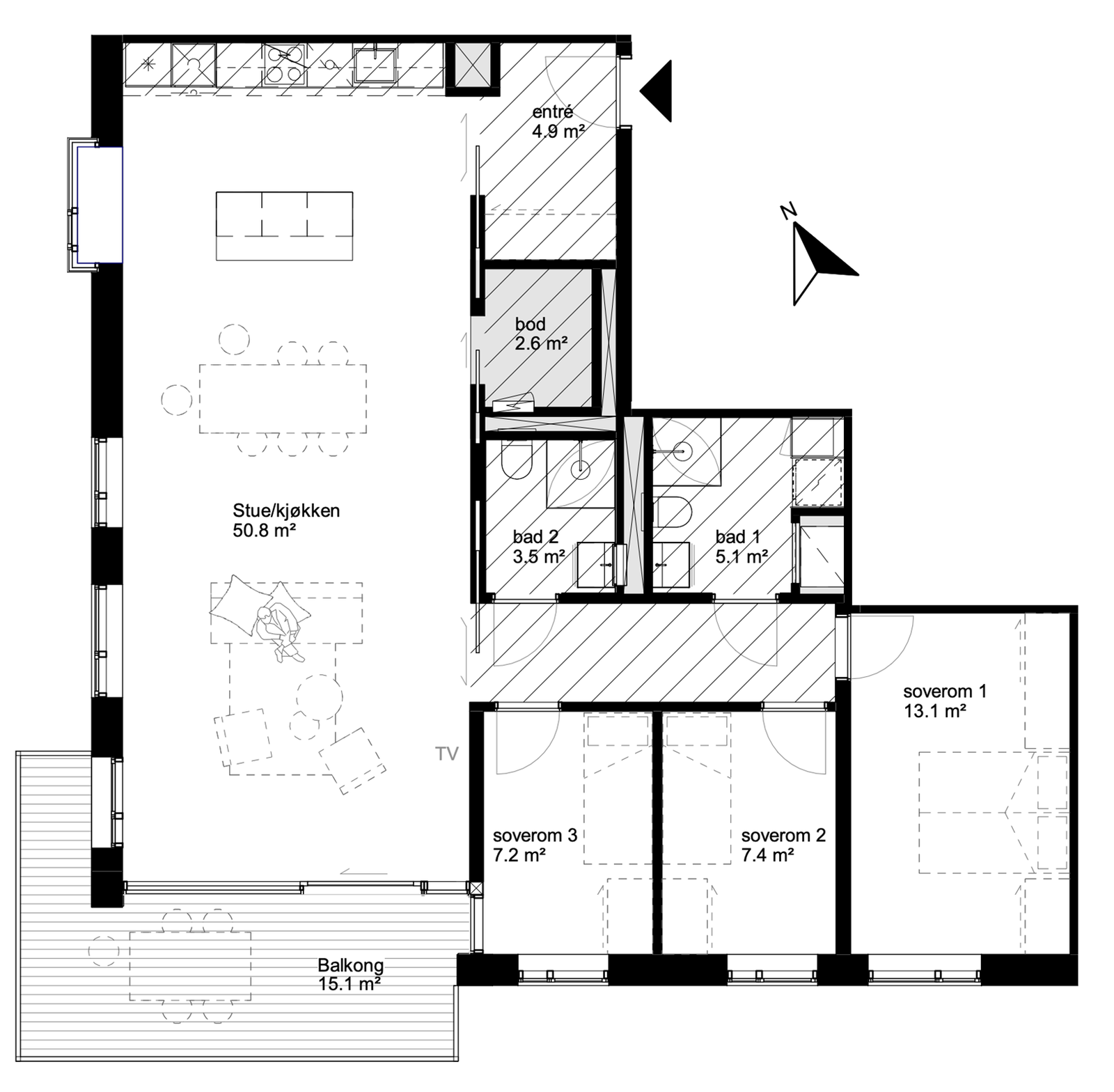 Planskisse Galleribilde