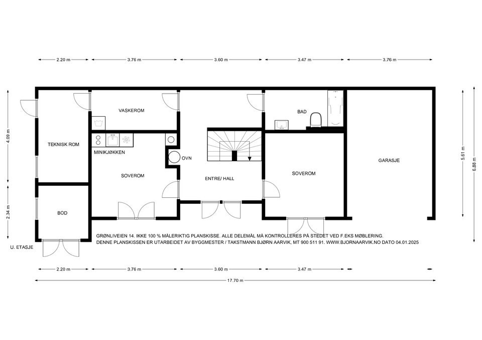 Plantegning 1.etg Galleribilde
