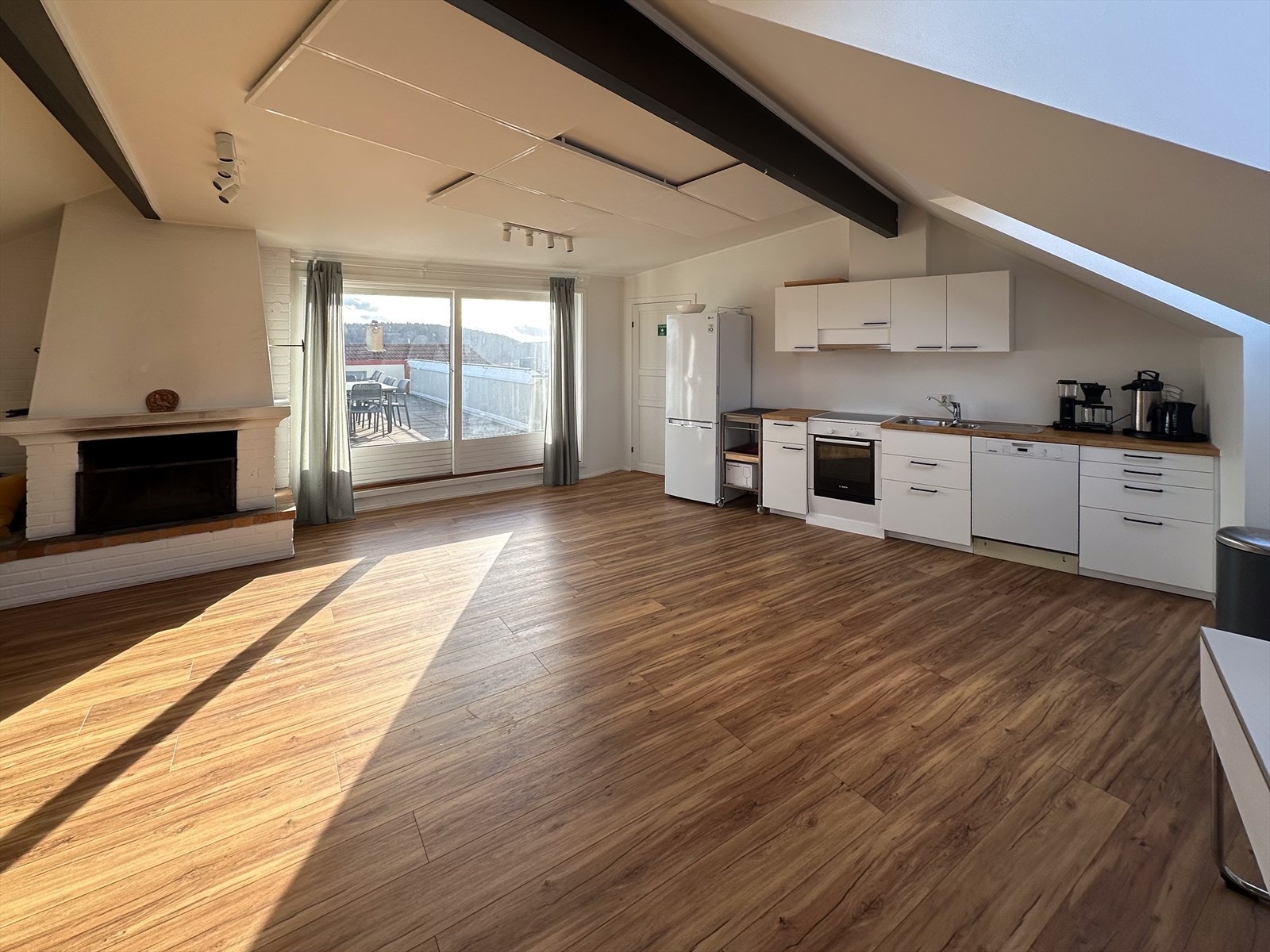 Borettslaget har også egen peisstue som kan leies til private tilstelninger. Galleribilde