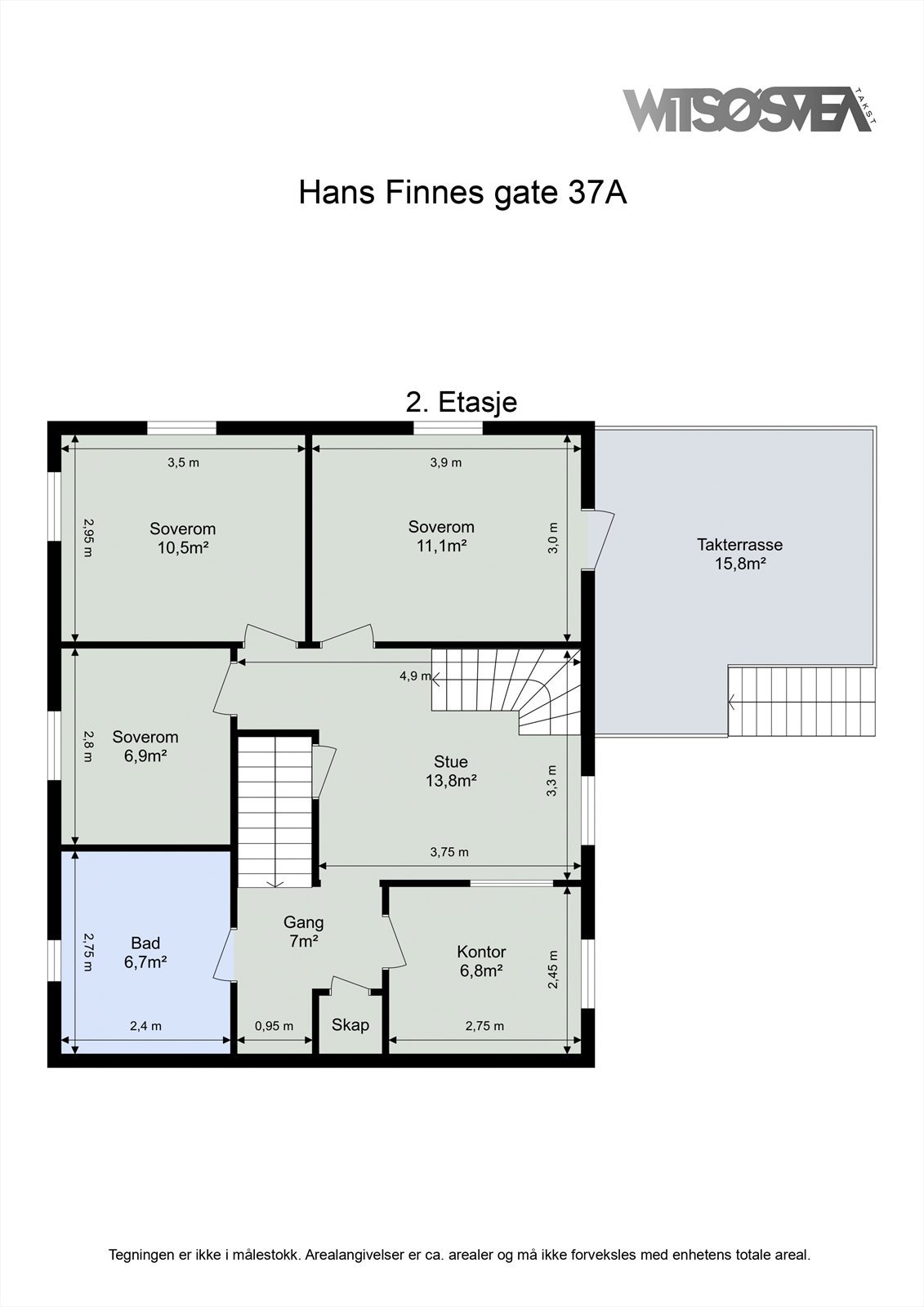 Planskisse - 2. etasje Galleribilde