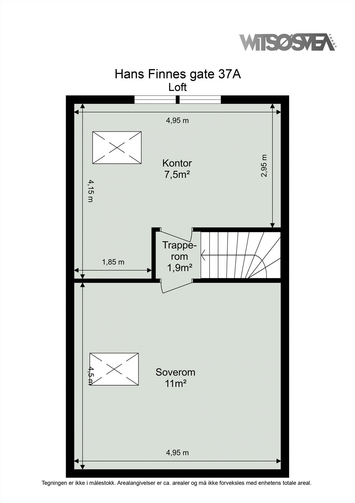 Planskisse -Loft Galleribilde