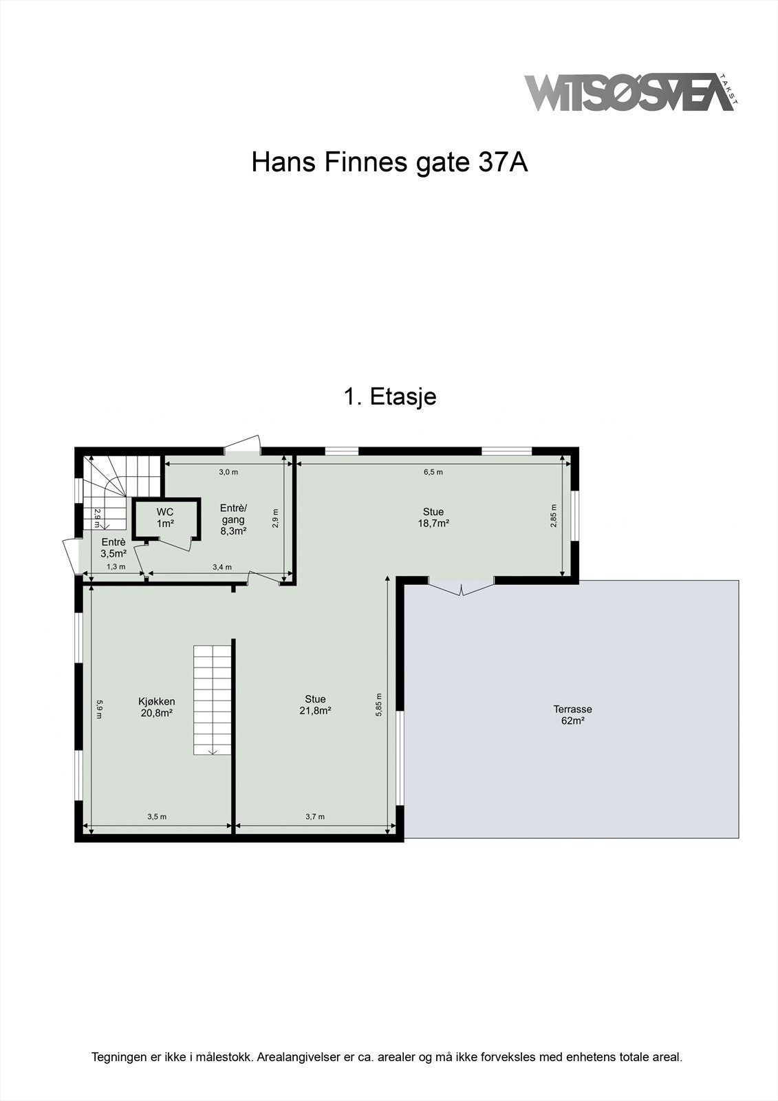 Planskisse - 1. etasje Galleribilde