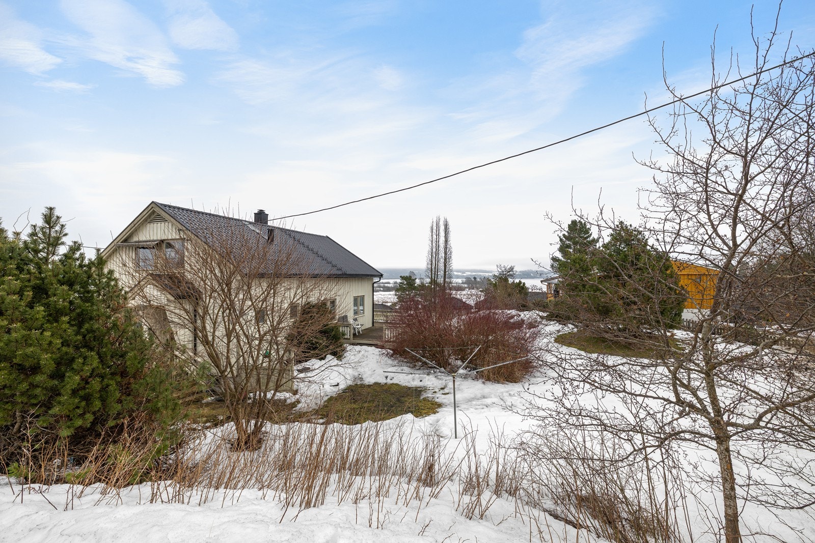 Arealet er i hovedsak dekket av plenområdet, og variert vegetasjon bestående av busker og trær. Galleribilde