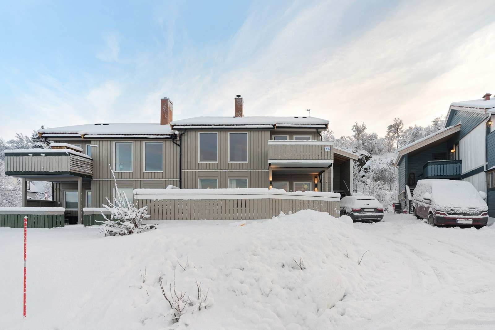 Barnevennlig boligområde med kort vei til barnehage, skole, bussholdeplass, dagligvare, turterreng m.m.