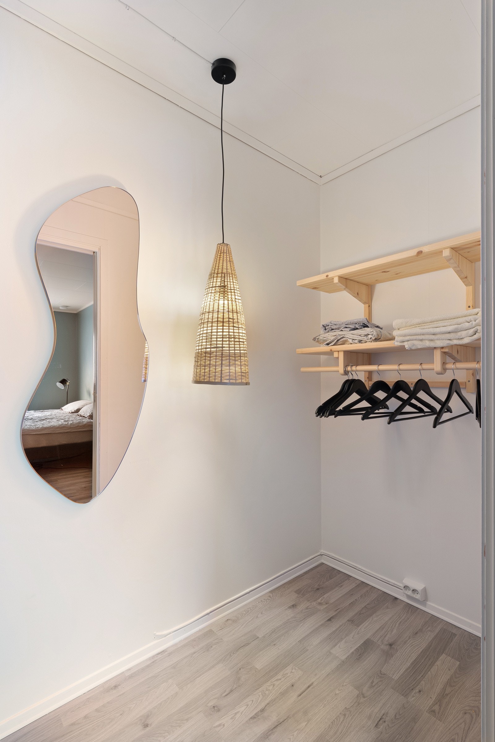 Her kan man etablere gode garderobeløsninger.