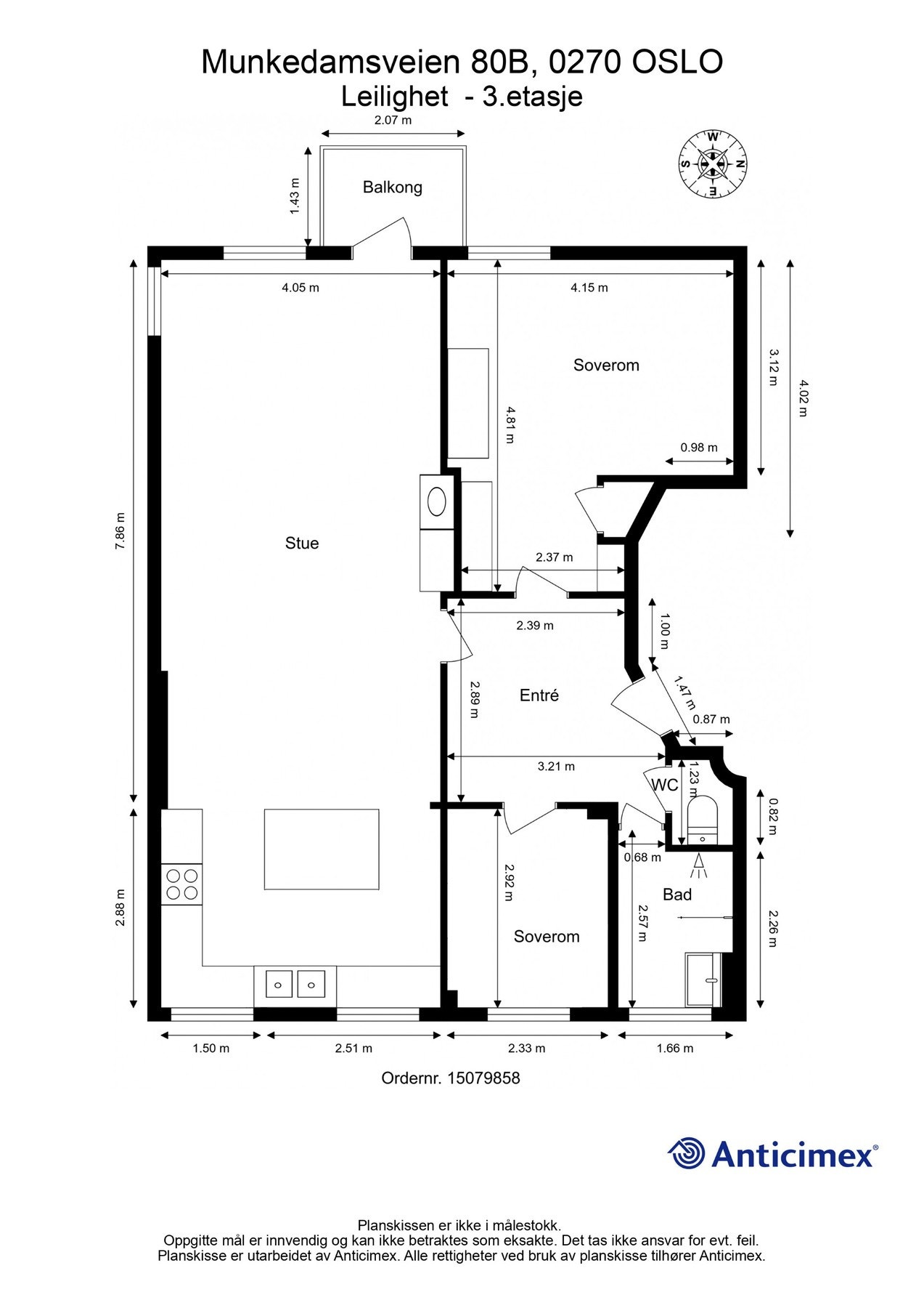 Alternativ plantegning slik som 3D illustrasjonene viser Galleribilde