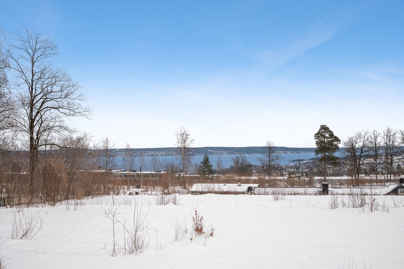 Utsiktsbilde fra eiendommen. Galleribilde
