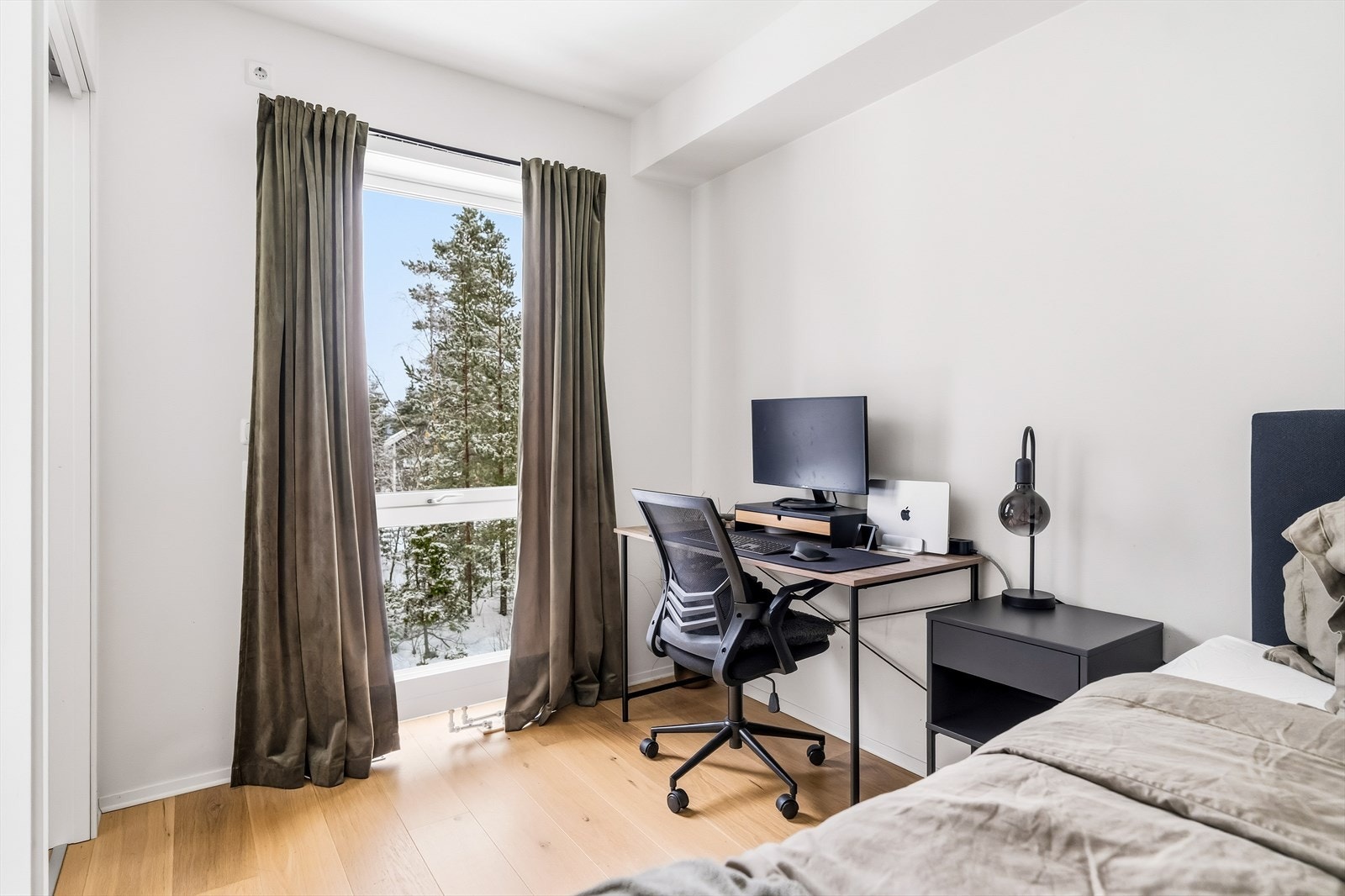 Boligen rommer ett soverom. Galleribilde