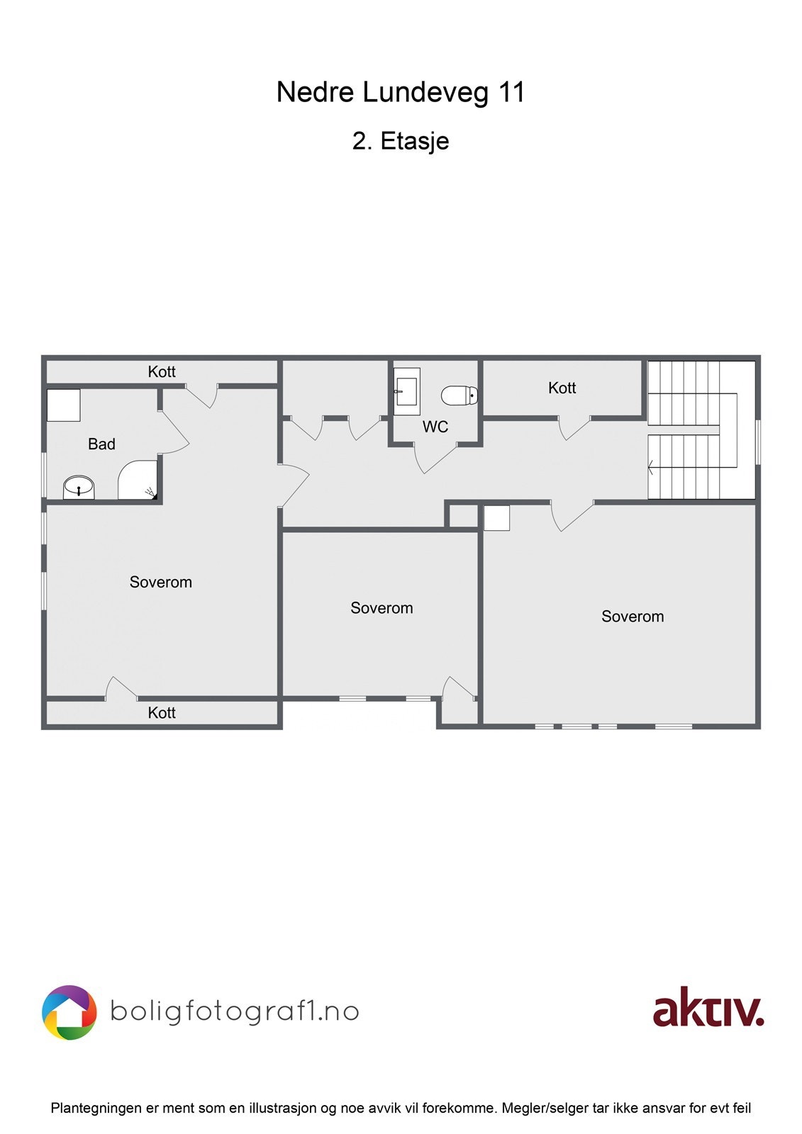 Plantegning, 2. etasje Galleribilde