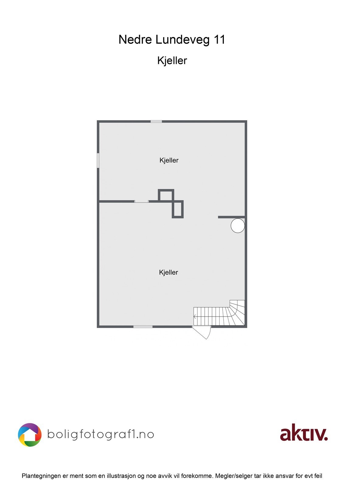 Plantegning, kjeller Galleribilde