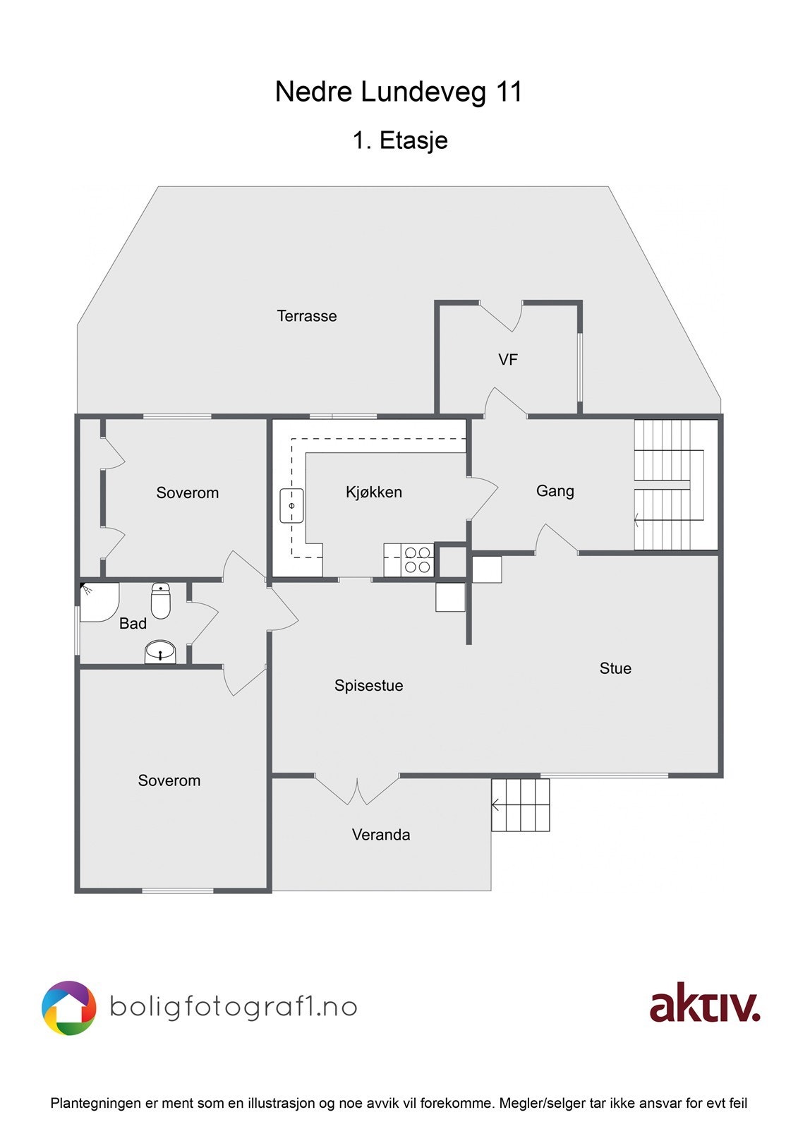 Plantegning, 1. etasje Galleribilde