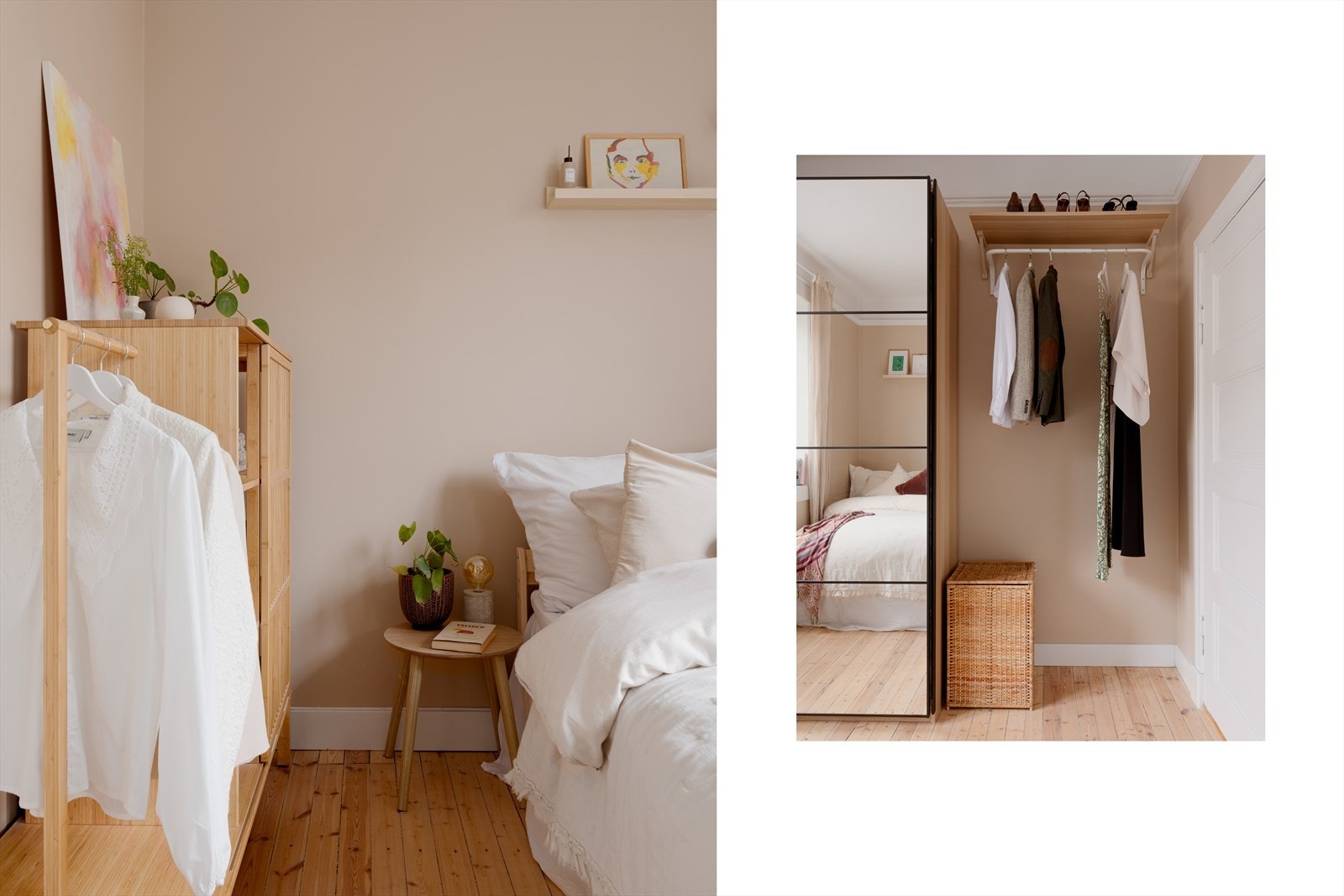 Her er det rikelig med plass til gode oppbevaringsløsninger, samt skrivebord. Galleribilde