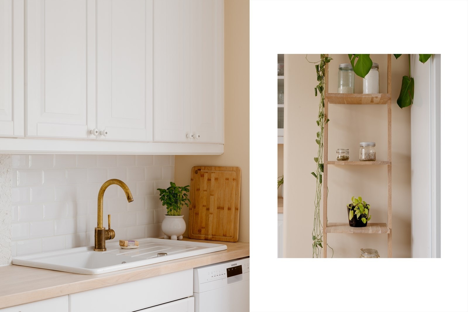 I 2022 ble kjøkkenet modernisert med flis på flis bak kjøkkenbenk og bytte av servant og blandebatteri. Galleribilde