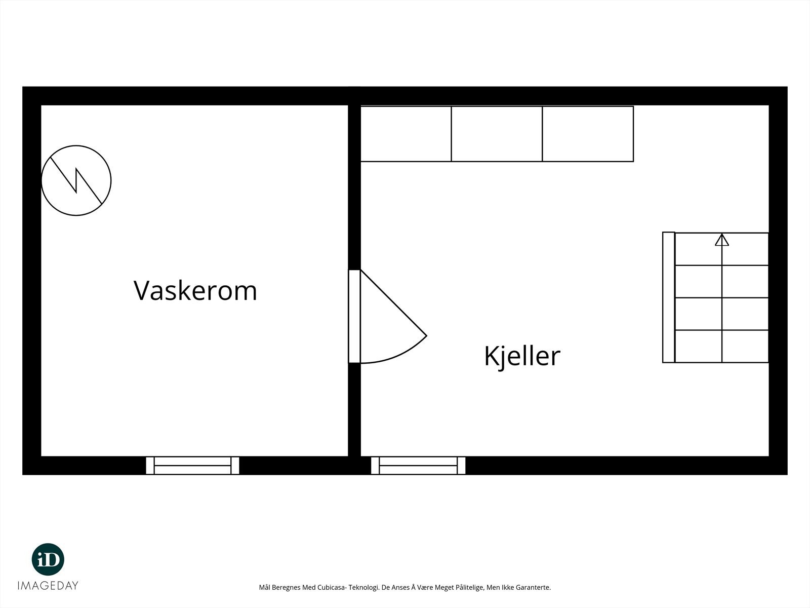 Plantegning - kjeller. Galleribilde