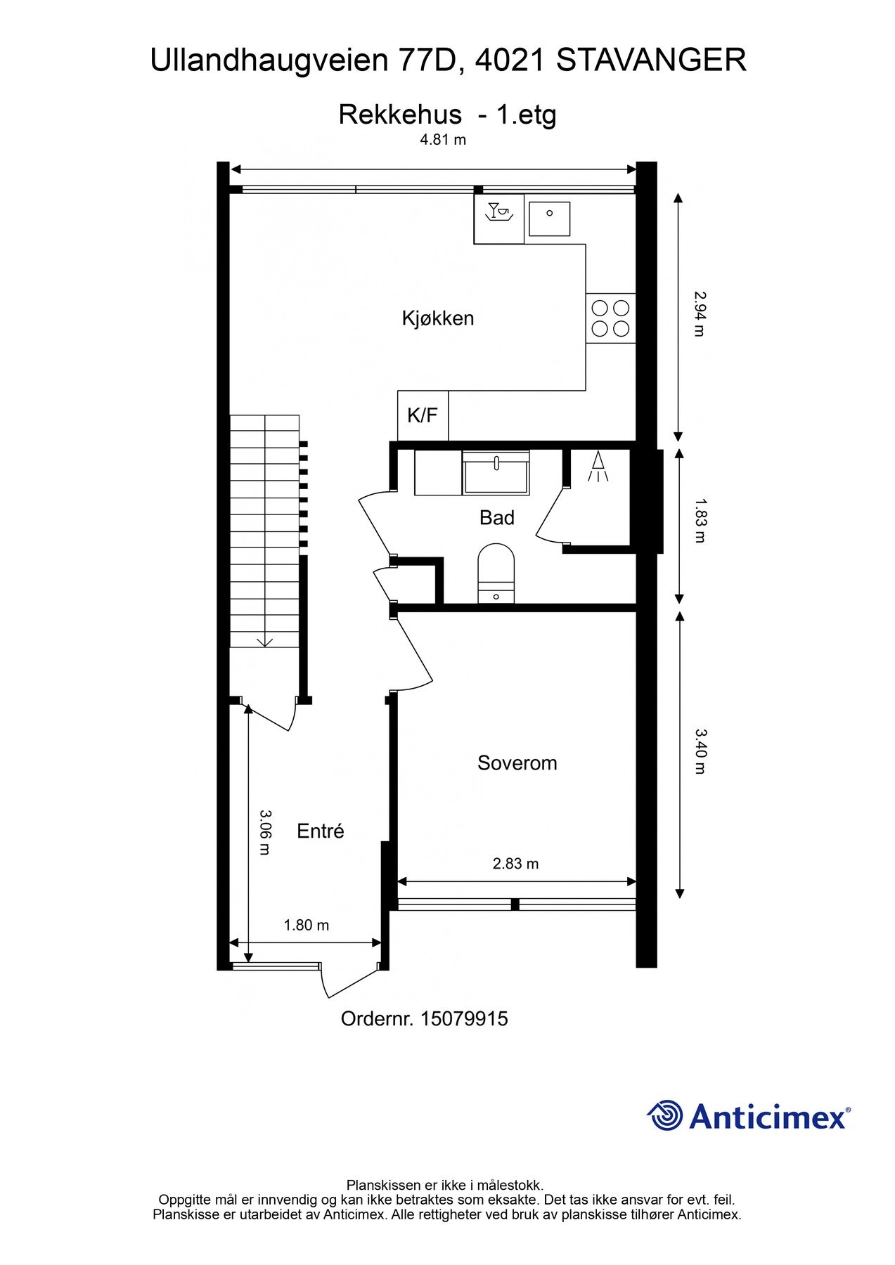 Plantegning 1.etasje Galleribilde