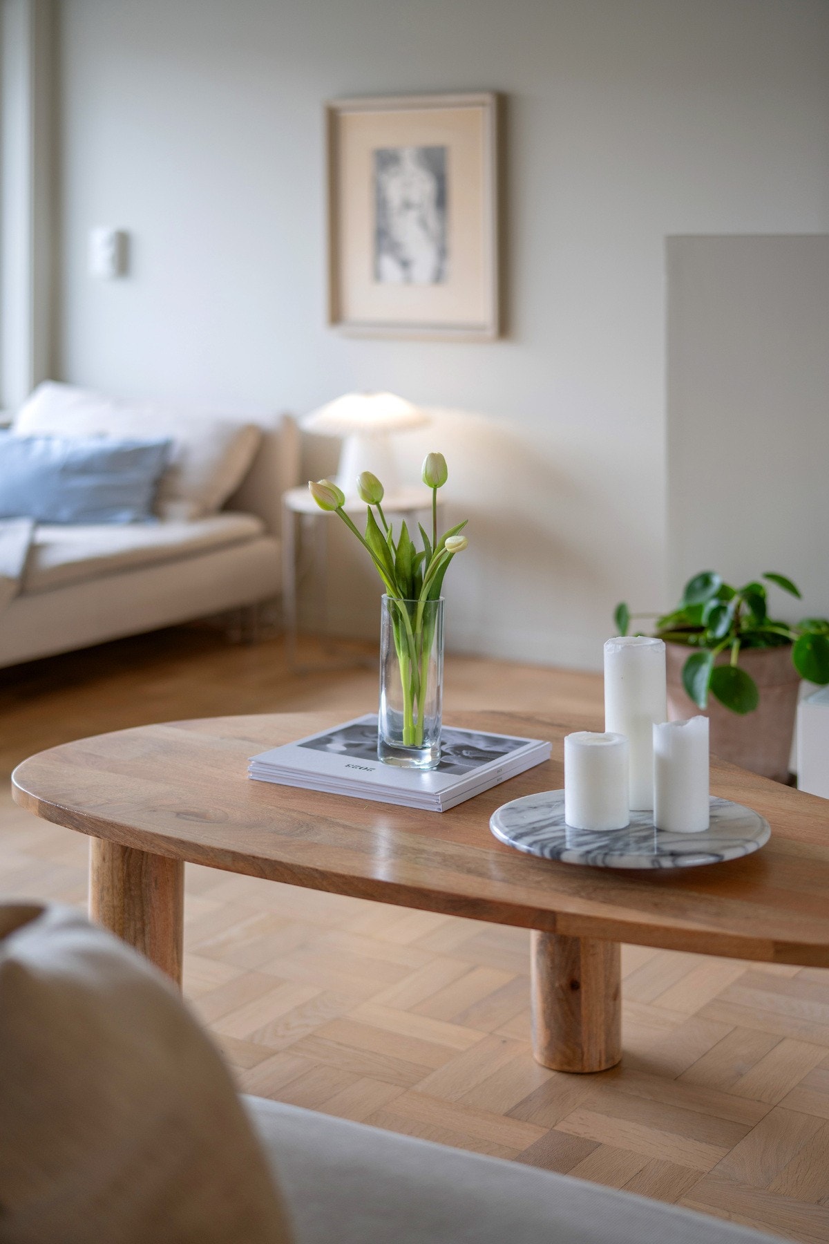 Nydelig parkett på gulv som trolig er original. Denne ble slipt og behandlet i 2025. Galleribilde