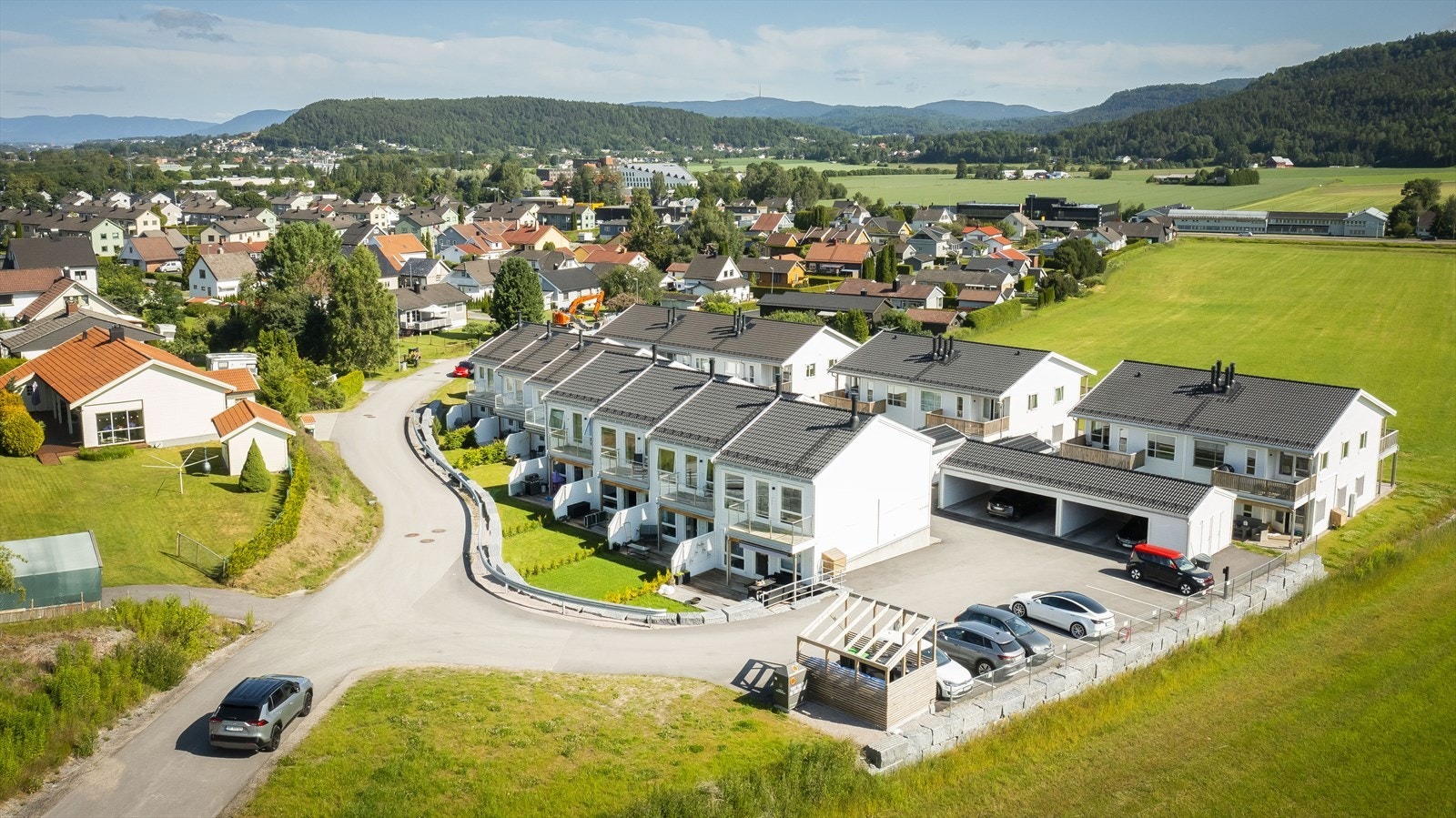 Det er ingen gjennomkjøring til borettslaget. Galleribilde