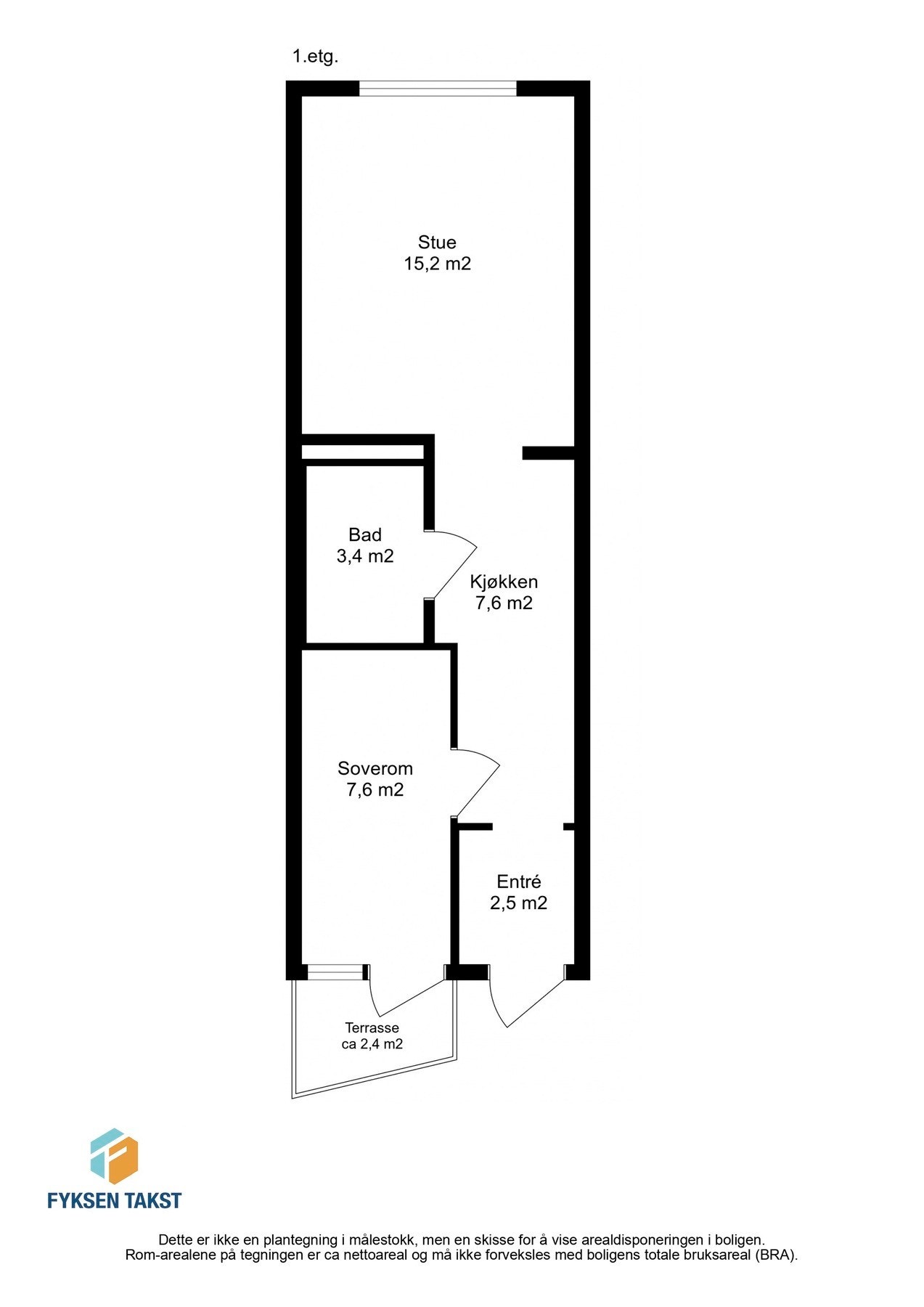 Ta en titt på planskissen og gjør deg kjent med romfordelingen! Skulle ikke oppsatt visningstidspunkt passe? Ta kontakt på 941 60 434, så finner vi en løsning. Galleribilde