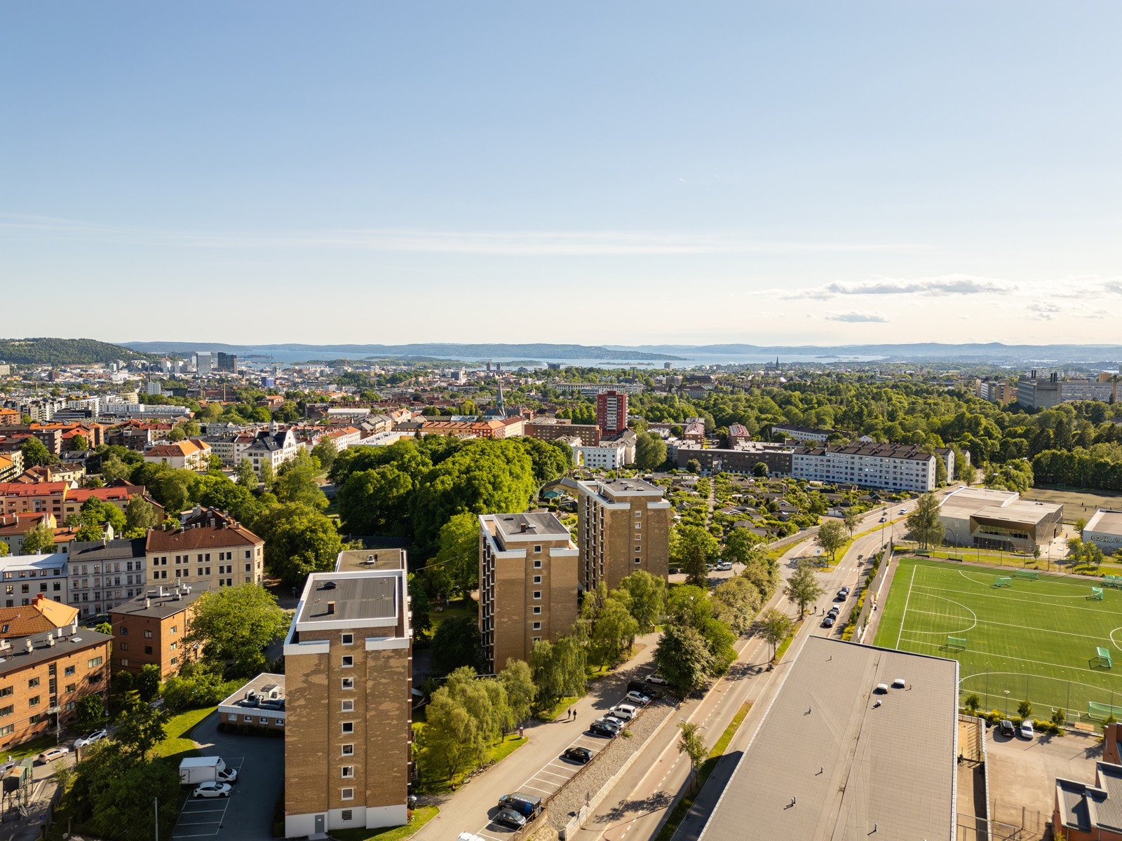 Oversiktsbilde tatt med drone. Galleribilde