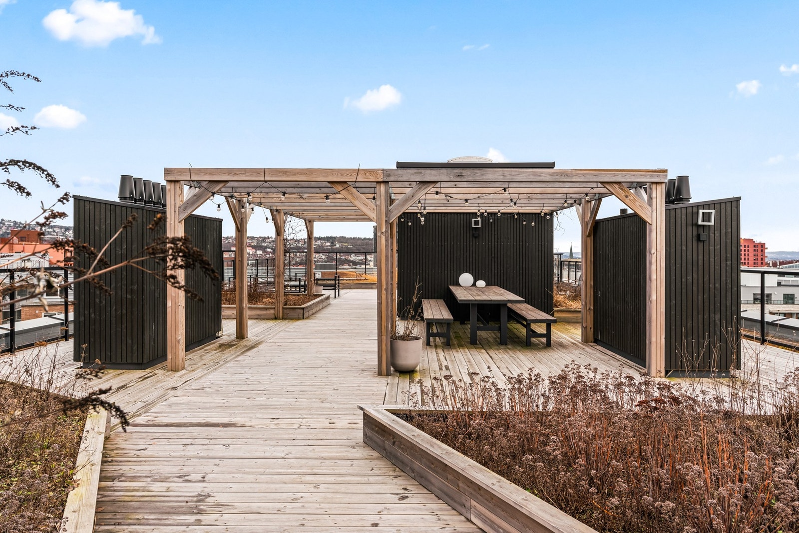 Takterrassen i 7. etasje har fantastisk utsikt. Galleribilde