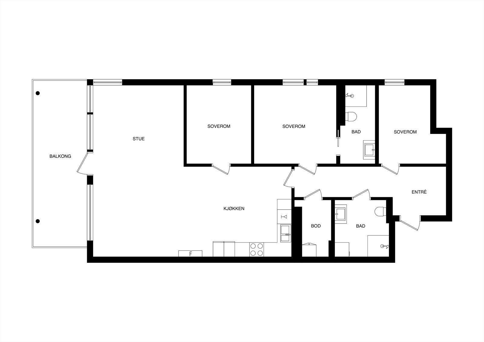 Plantegning 2. etasje Galleribilde