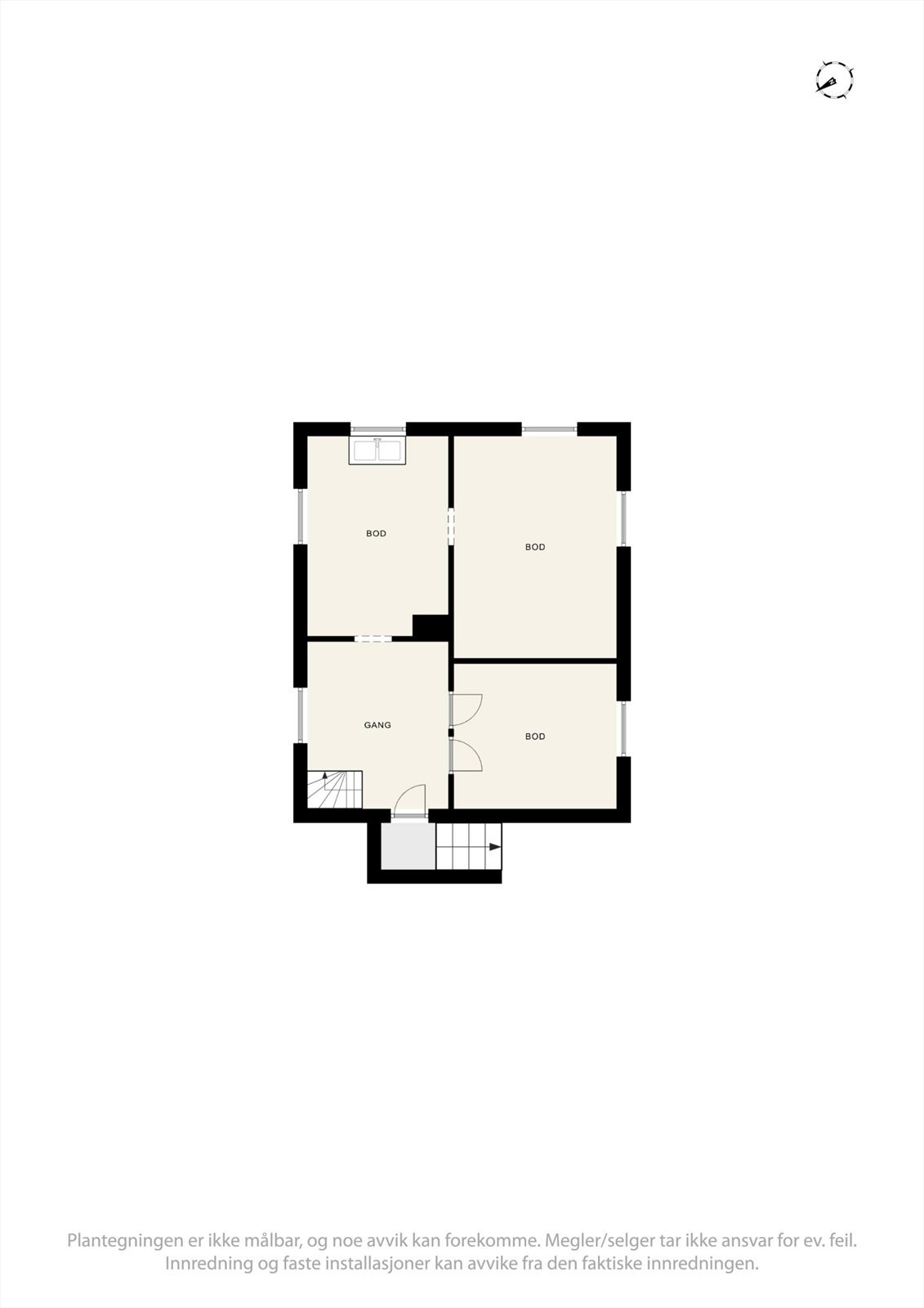 Plantegning kjeller. Galleribilde