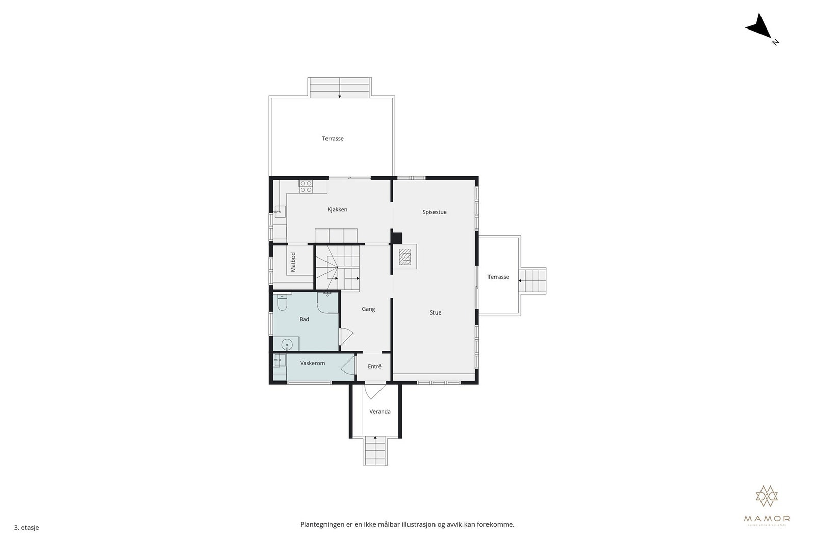 Plantegning - 1.etasje Galleribilde