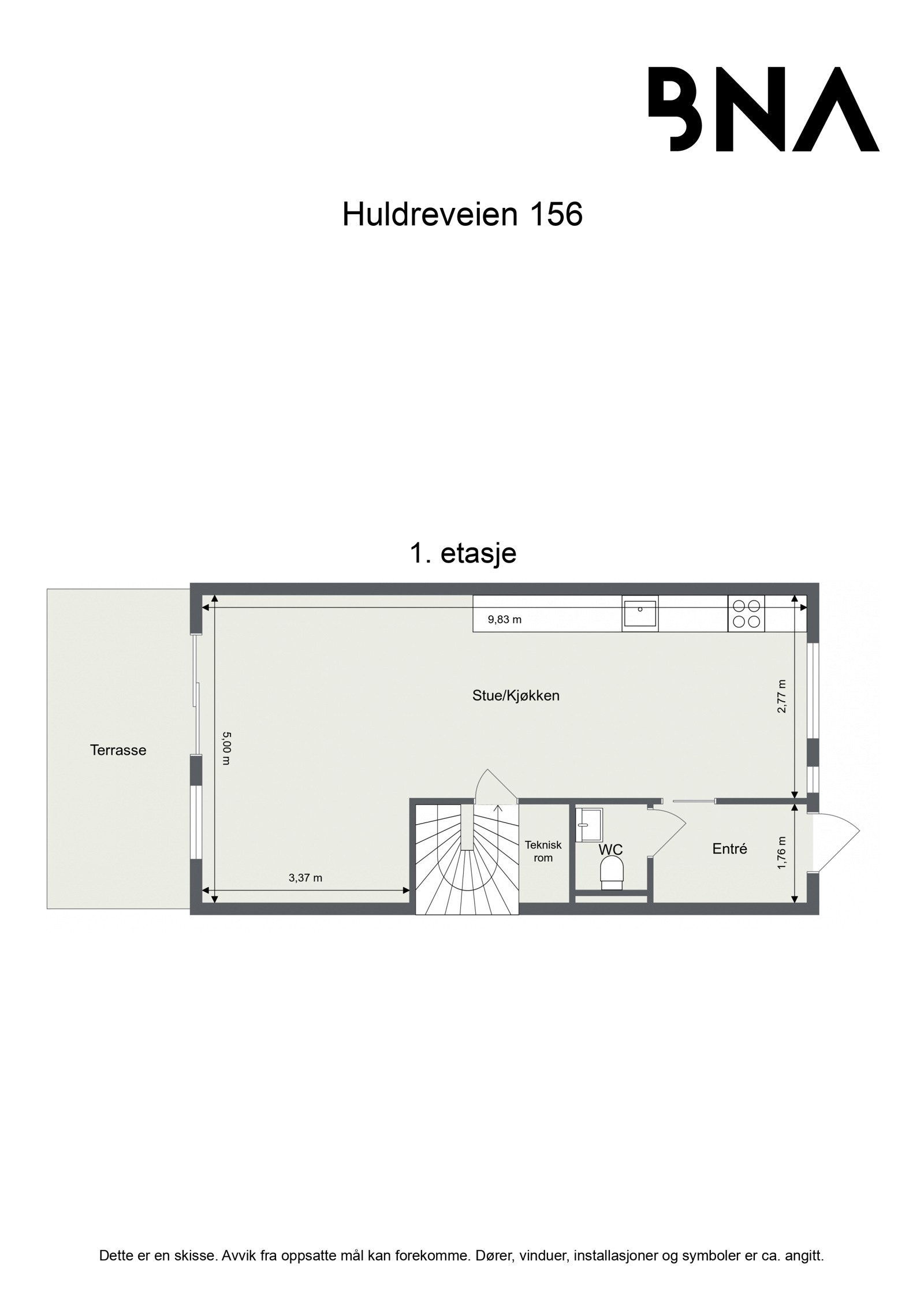 Plantegning - 1. etasje Galleribilde