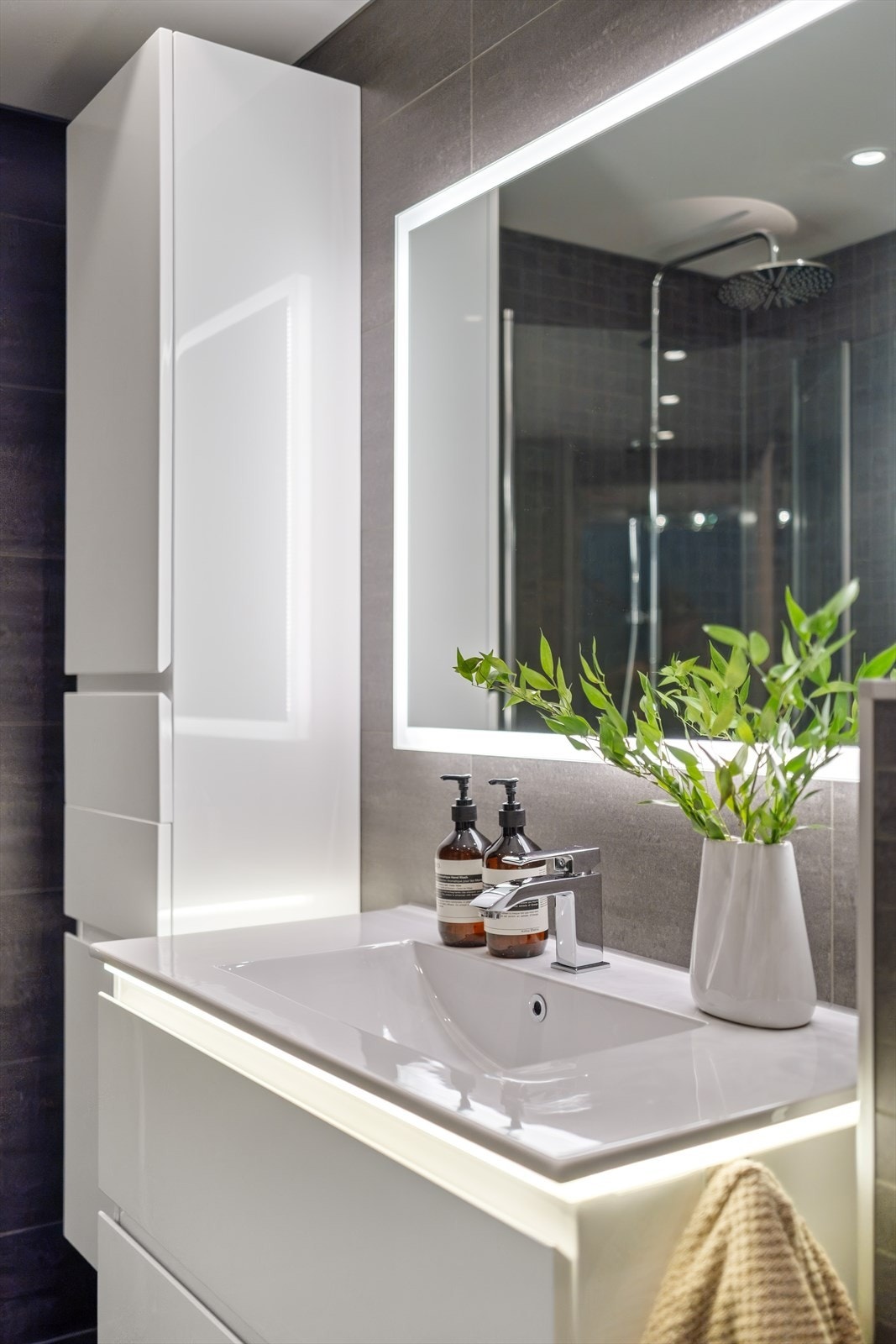 Hovedbadet ble pusset opp i 2017. Galleribilde