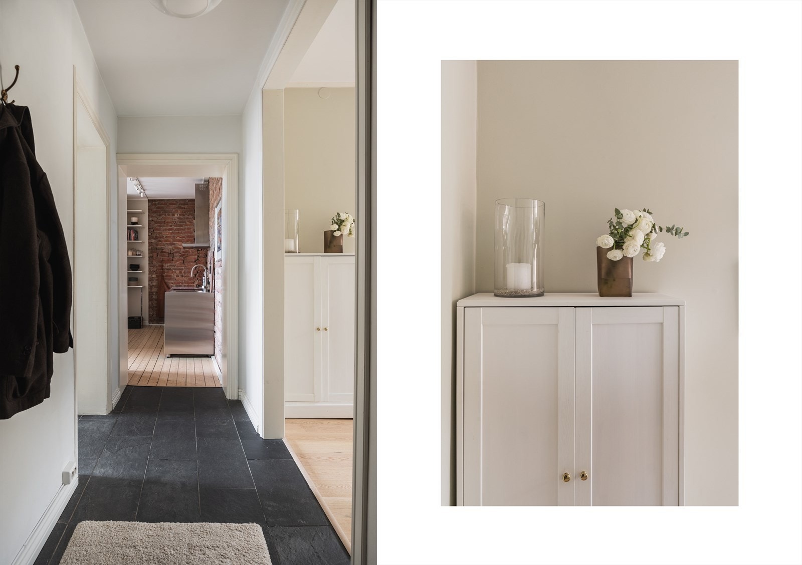 Innbydende gang med varmekabler i gulv. Galleribilde