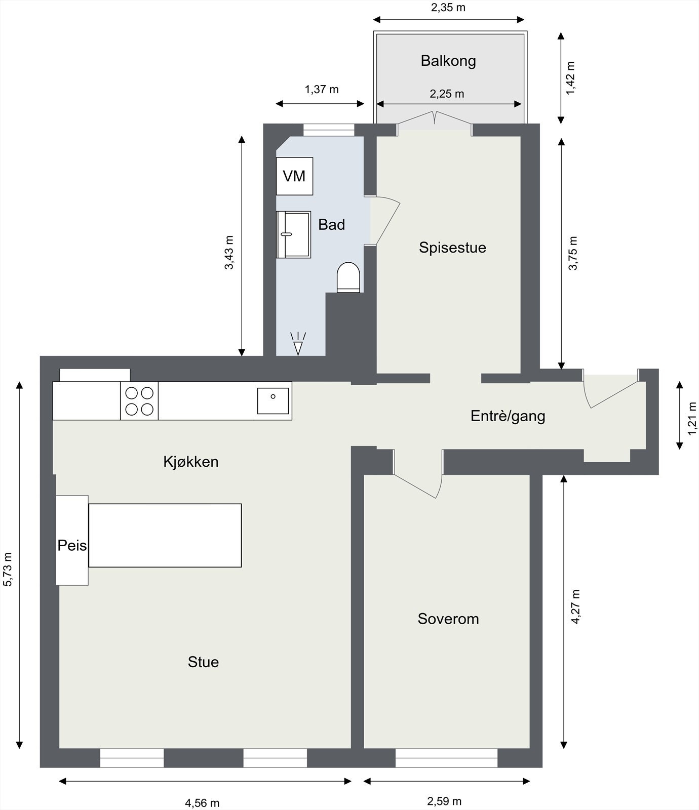 Plantegning. Galleribilde