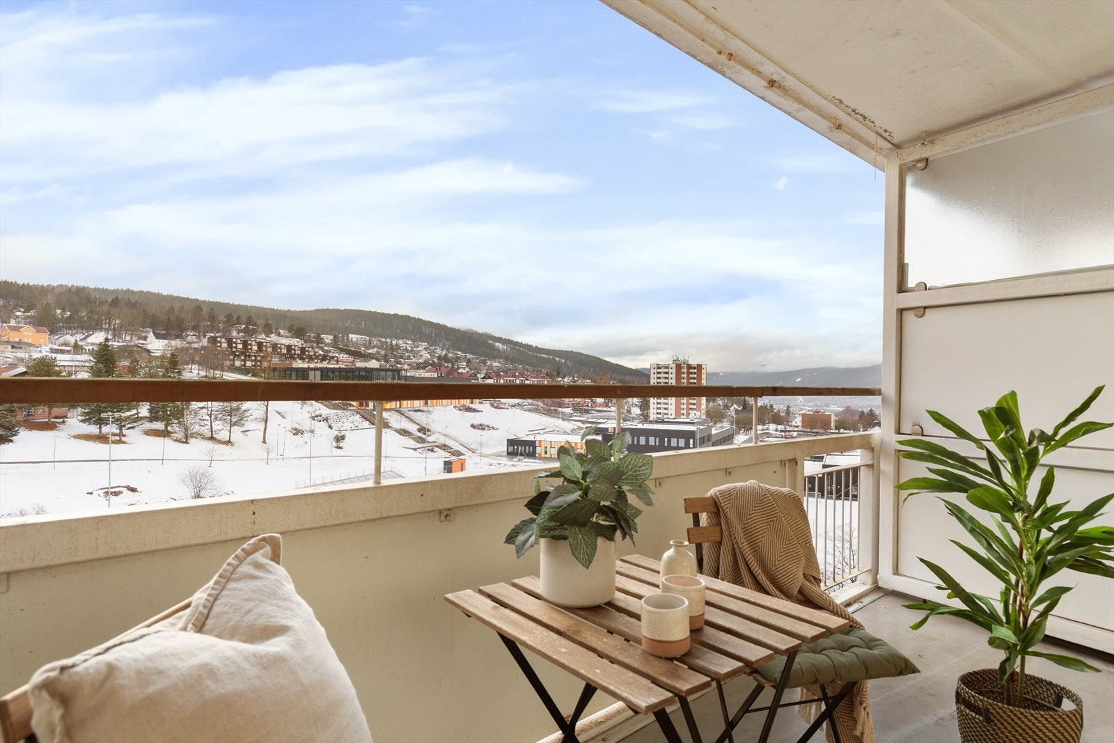 Flott balkong på ca. 9 kvm Galleribilde