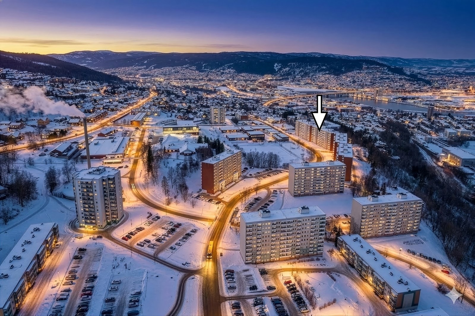 Leiligheten ligger i et veletablert boområde med nærhet til "alt" du måtte trenge i hverdagen (bilde er AI-redigert, avvik kan forekomme) Galleribilde