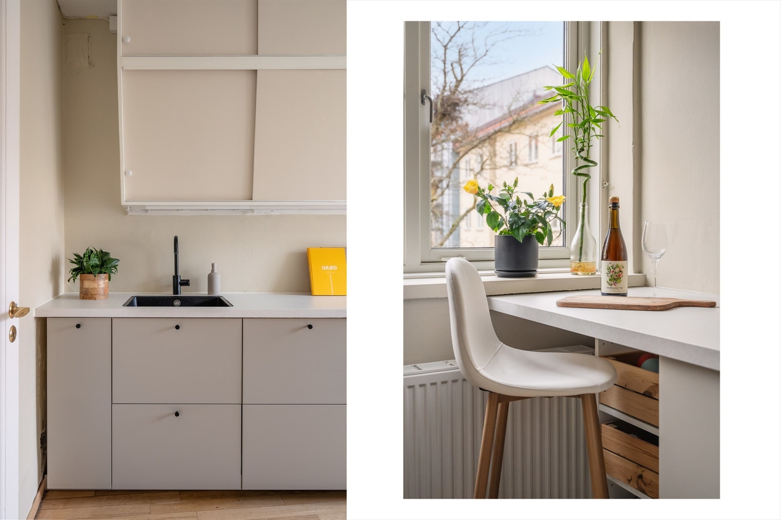 Detaljer fra det nye kjøkkenet fra 2024. Galleribilde