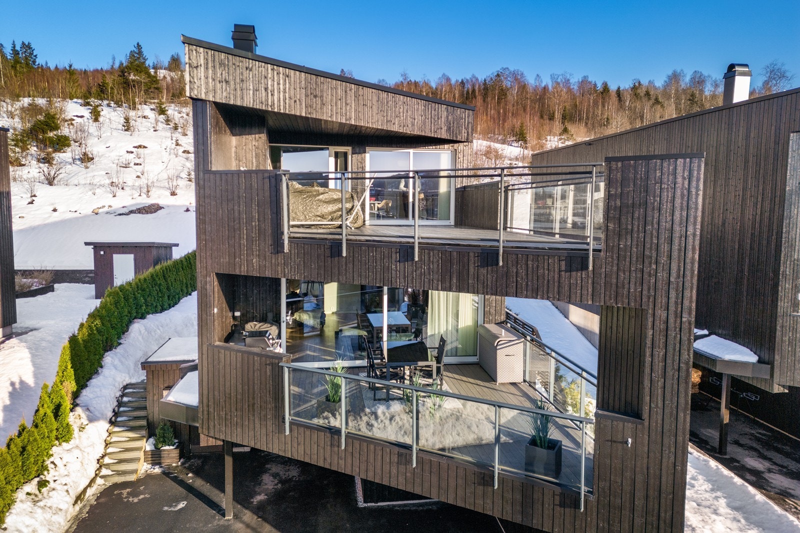 Her er det lagt stor vekt på fine fellesområder med blant annet flere lekeplasser for barna. Galleribilde