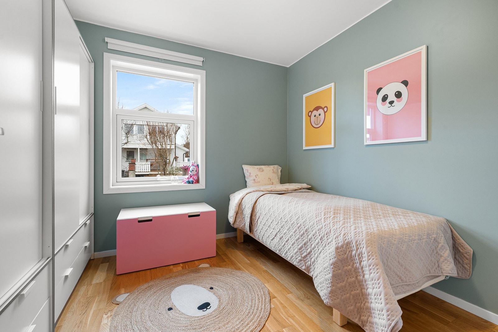 Soverom 2 er oppmålt til 8,3 kvadratmeter. Galleribilde