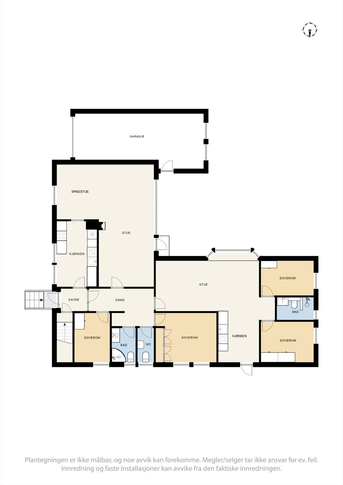 Første etasje - Se punkt "ferdigattest". Galleribilde