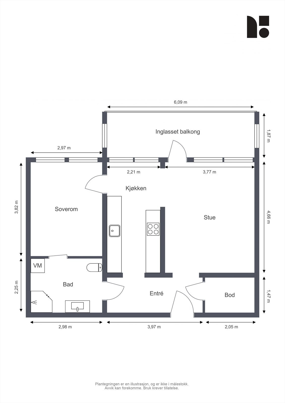 Plantegning Galleribilde