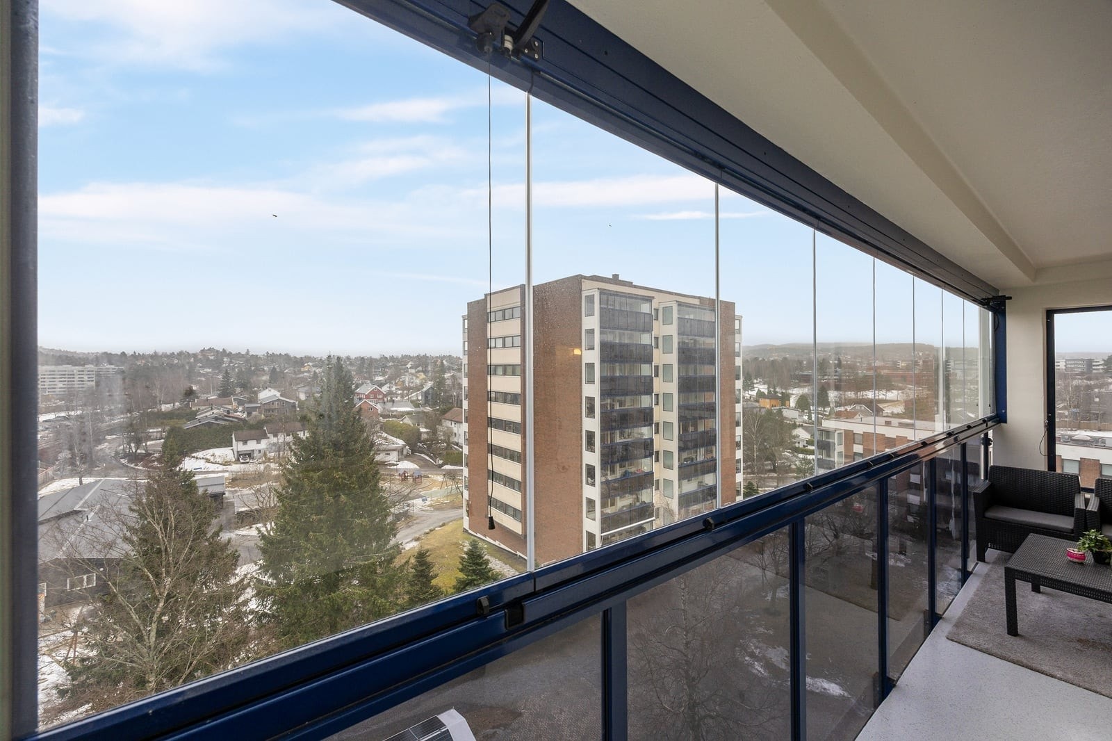 Fra 6. etasje har du en åpen og fri utsikt over nærområdet. Galleribilde