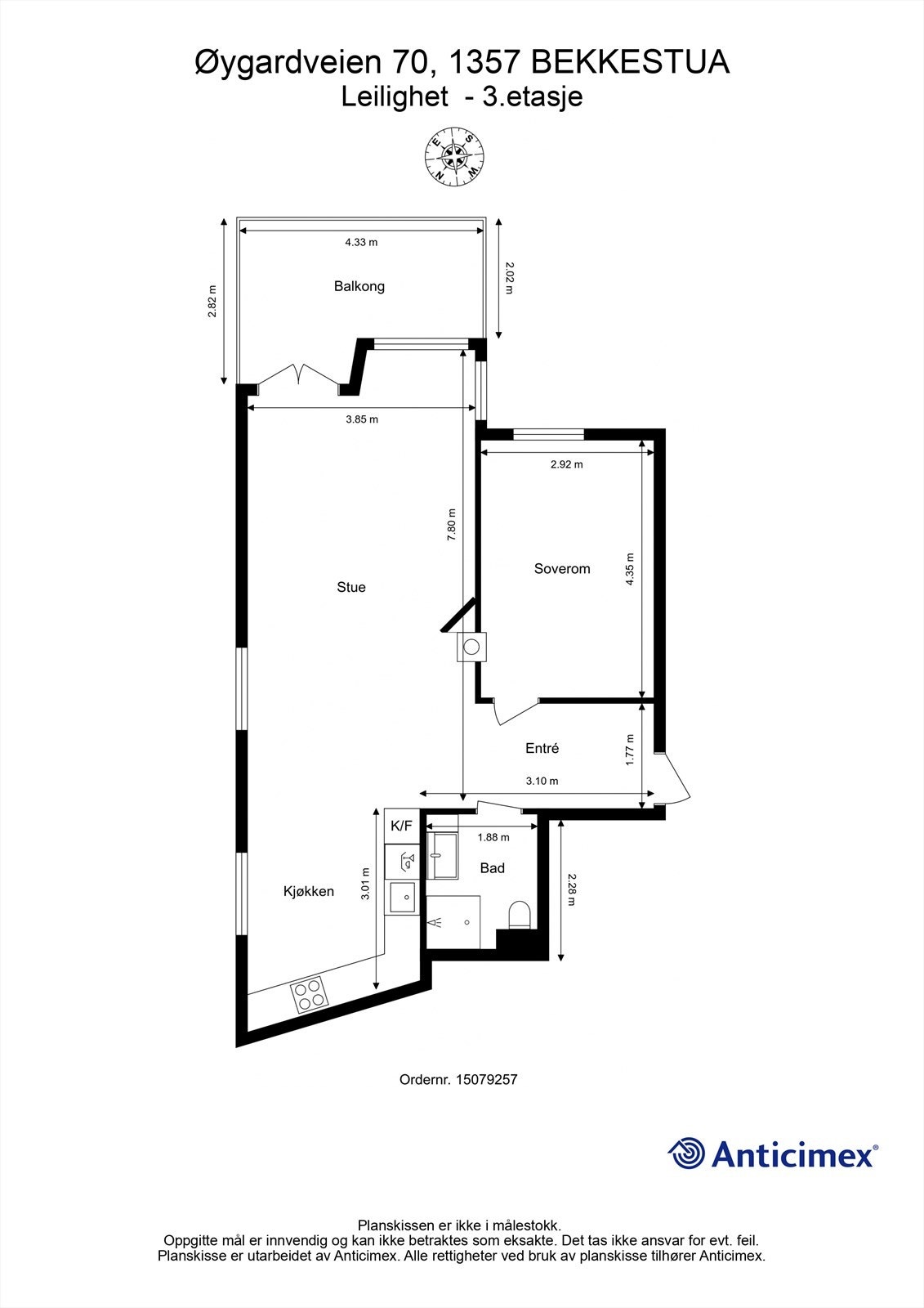 Plantegning 3.etasje Galleribilde