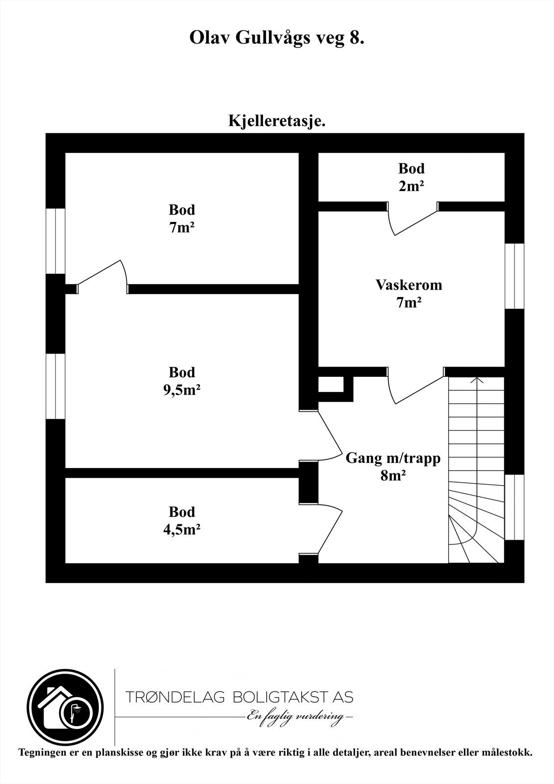 Plantegning kjelleretasje Galleribilde