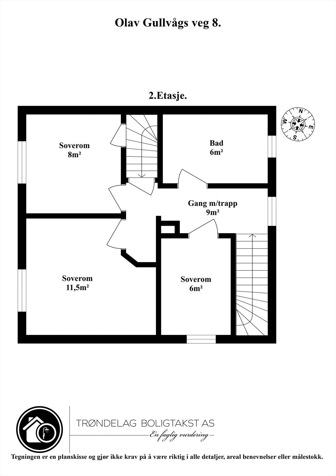 Plantegning 2. etasje Galleribilde