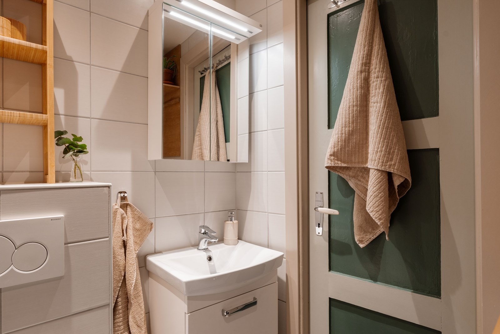 Badet har rør-i-rør-system fra 2018. Galleribilde