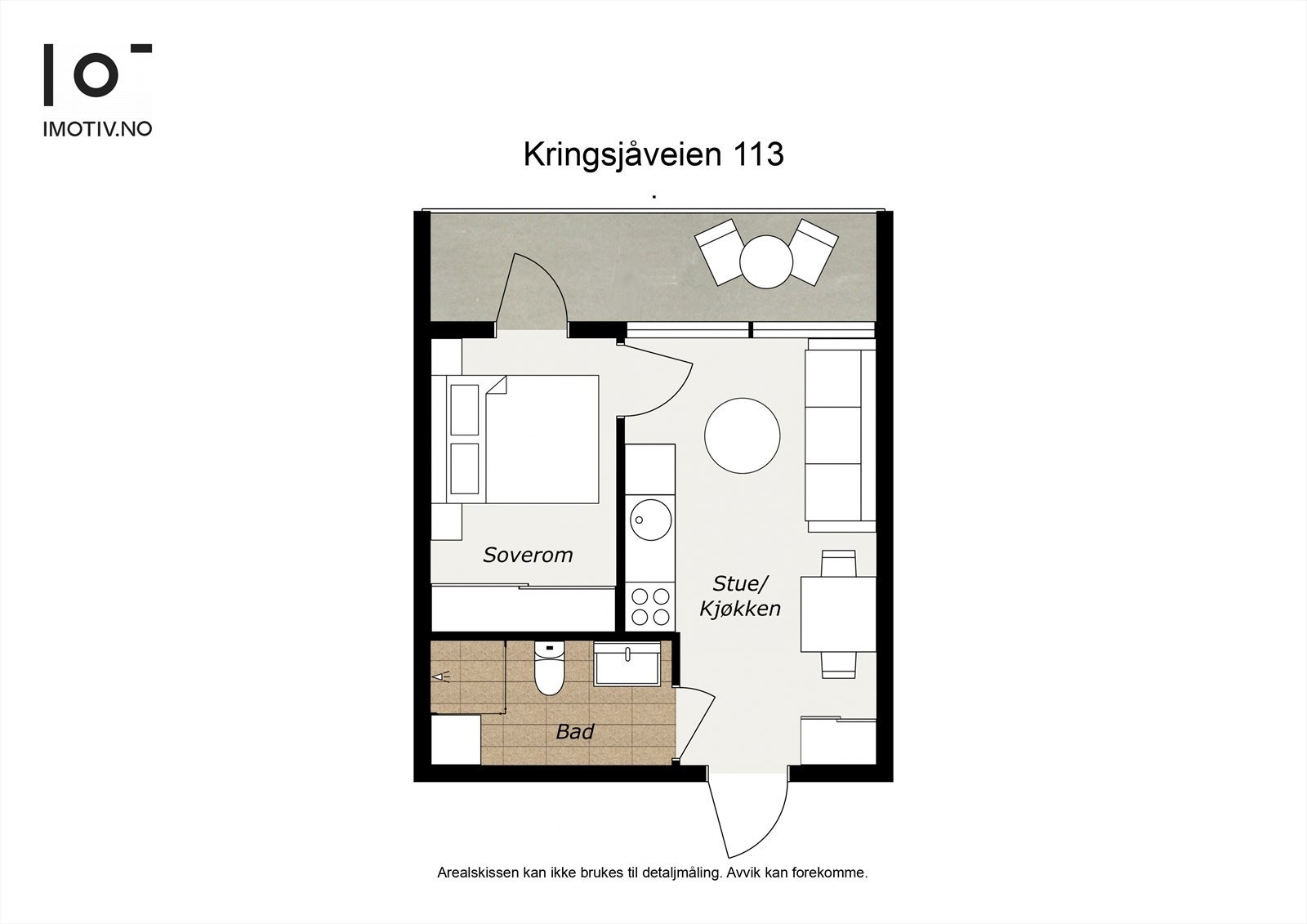 - Plantegning. I tillegg har leiligheten en ekstern bod - Galleribilde