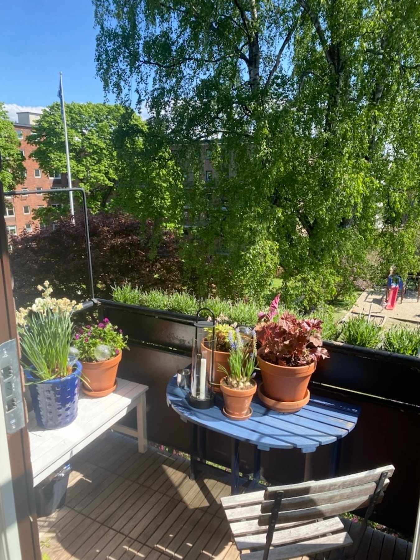 På sommerstid er det fantastisk, grønt utsyn over Balkebyparken. Galleribilde