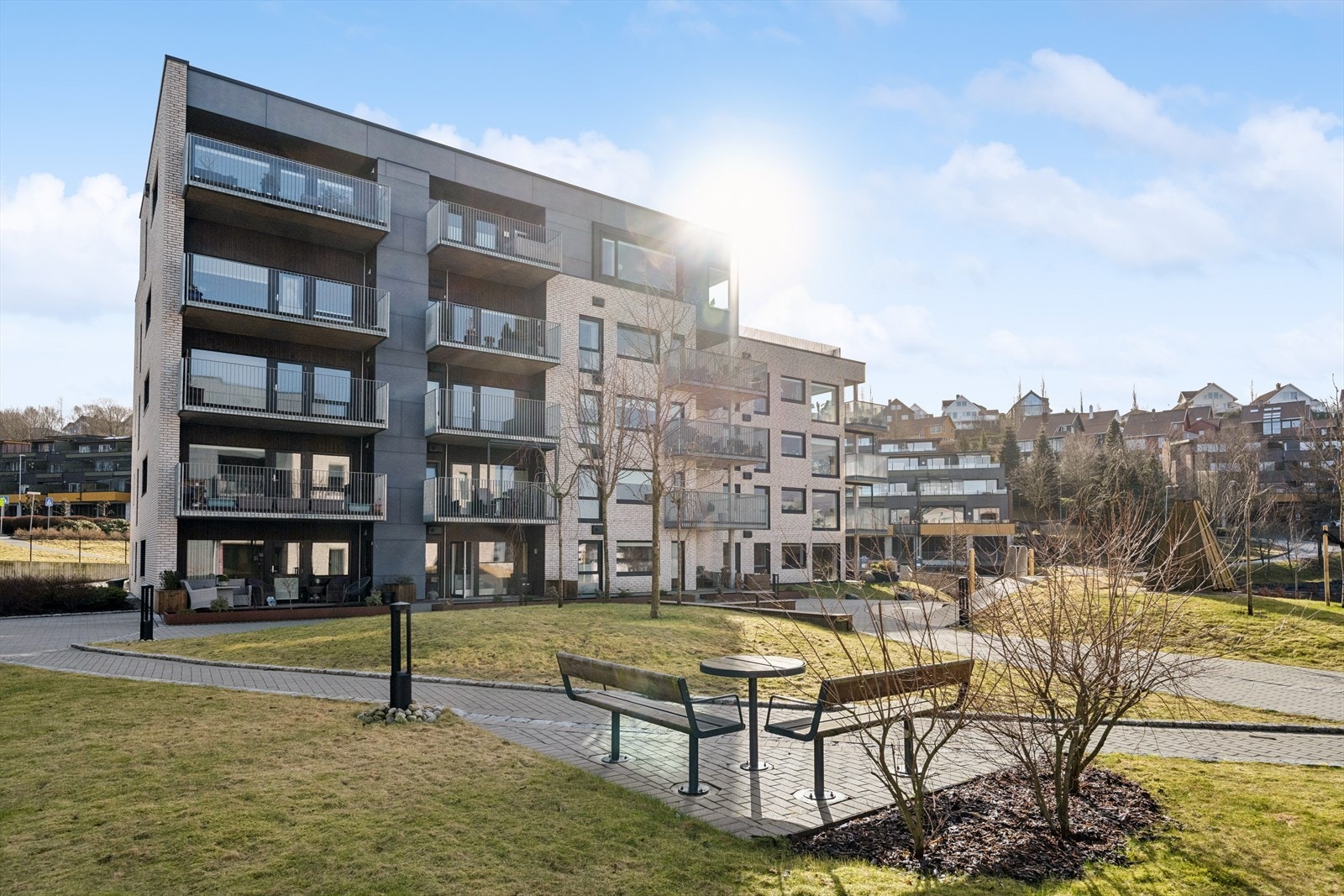 Fellesområdene til sameiet er flott opparbeidet Galleribilde