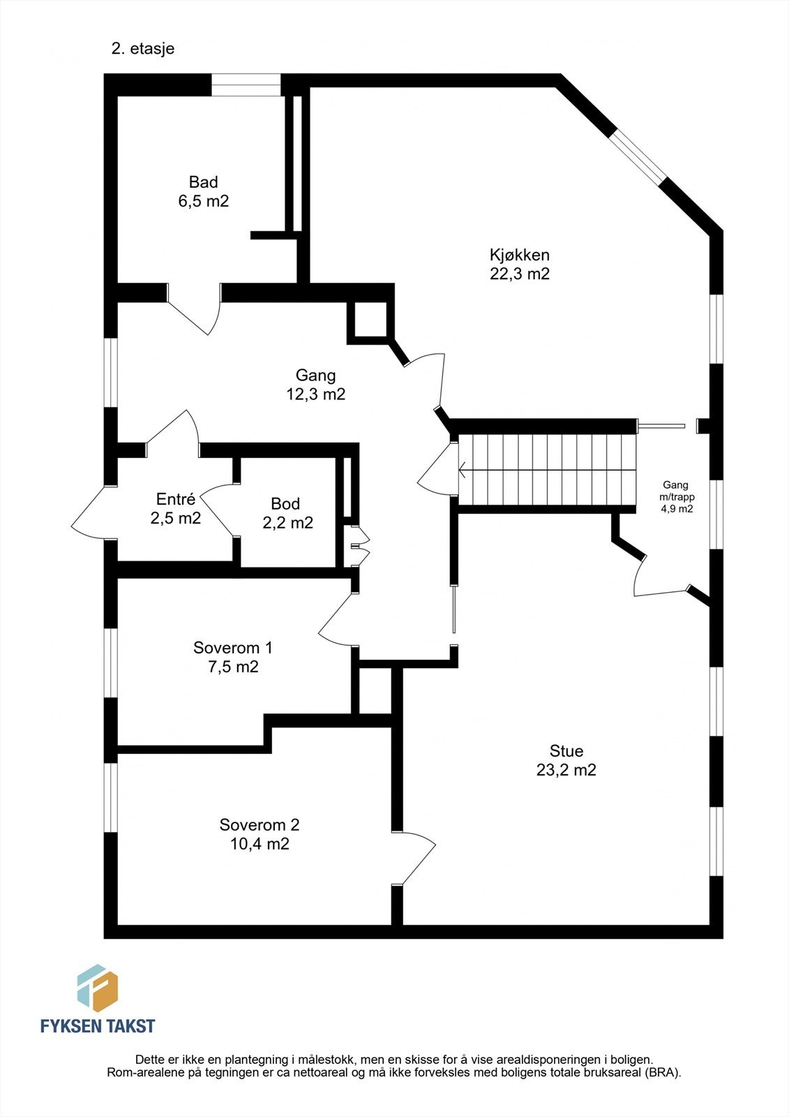 Planskisse 2. etasje. Galleribilde