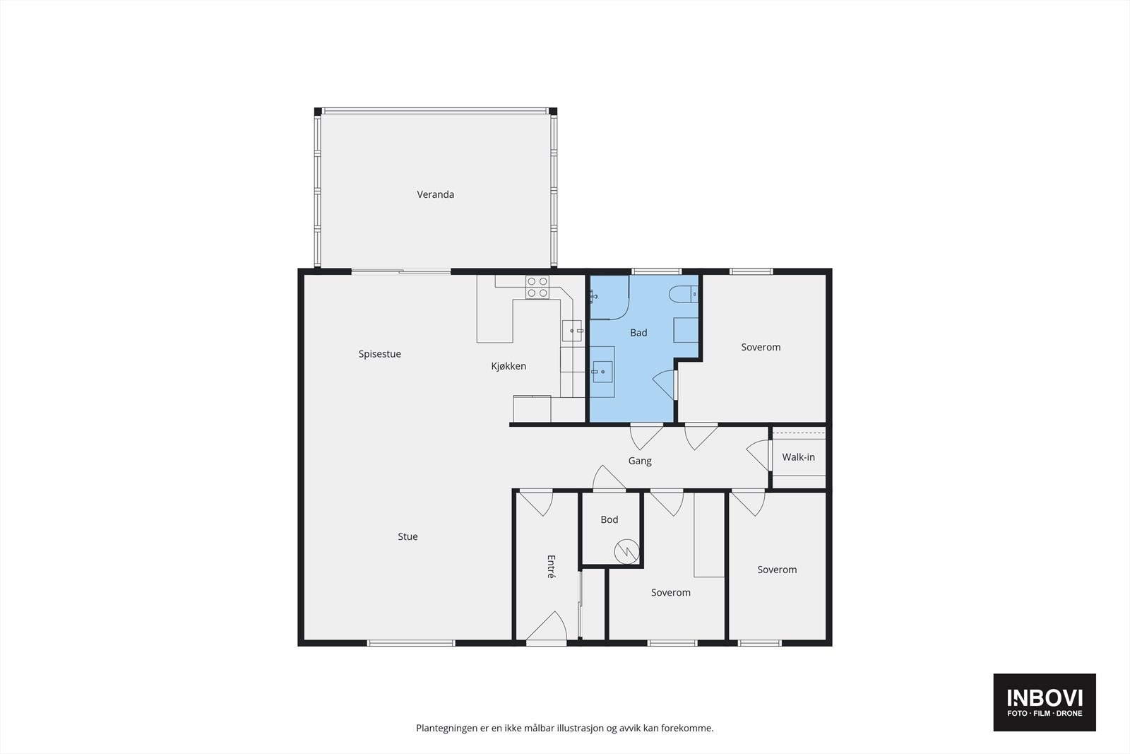 Plantegning for boligen. Galleribilde